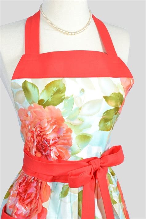 Womens Bib Full Apron Handmade Retro Womens Apron In Michael