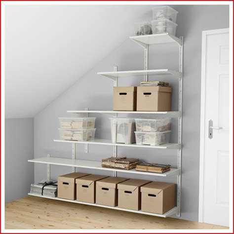 Schuine Wand Kast Ikea 184332 Algot Wandrail Planken Wit 189x41x57 197