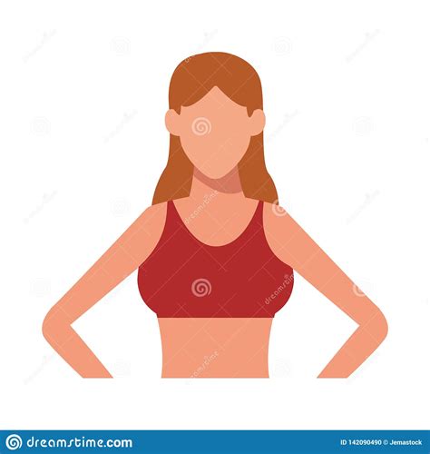 Woman working out stock vector. Illustration of stretching - 142090490