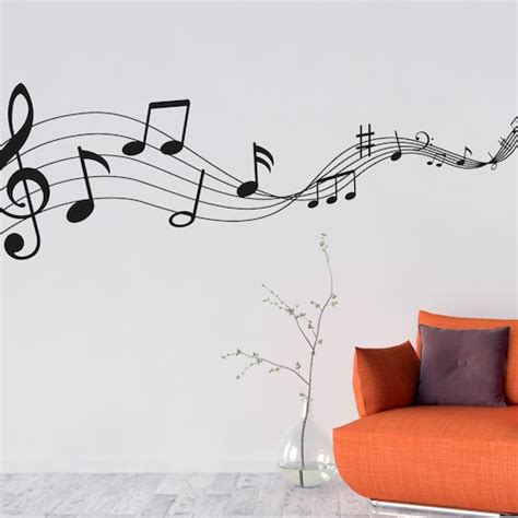 Music Is Life Wall Art Quote Pvc Decal Wall Art Sticker Etsy