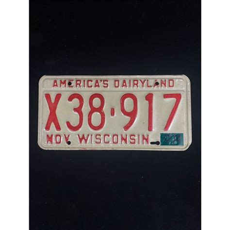 Wisconsin License Plate