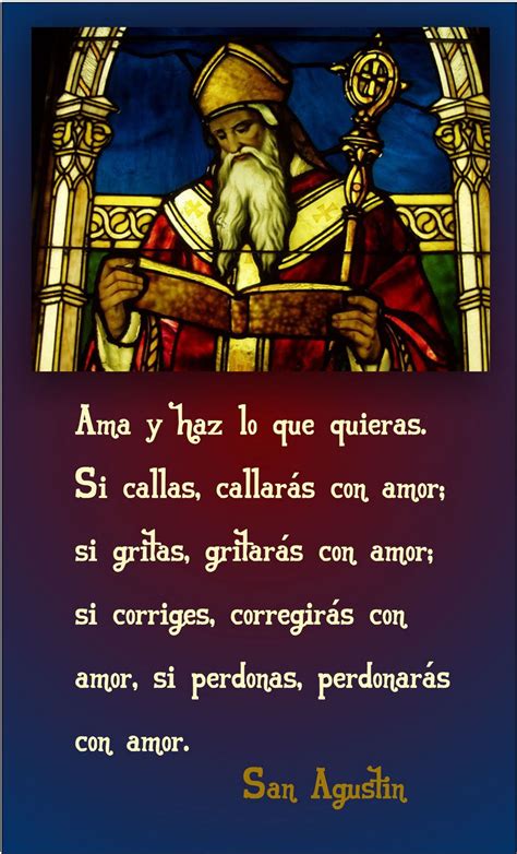 Tarjetas Y Oraciones Catolicas San Agust N