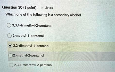 SOLVED Question 10 1 Point Saved Which One Of The Following Is A