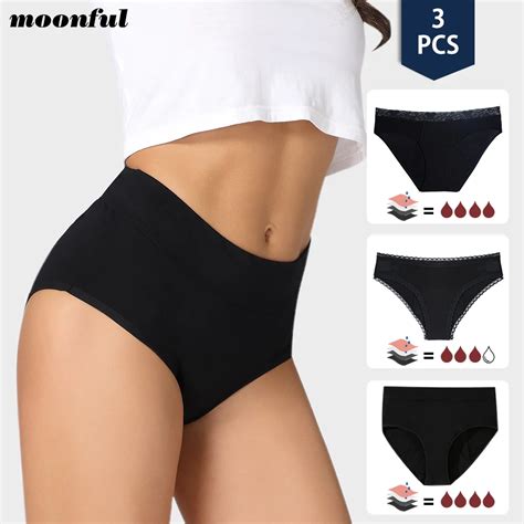 Bragas Menstruales De Algod N Para Mujer Ropa Interior Absorbente De 4