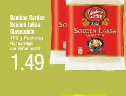 Bamboo Garden Soeoen Laksa Glassnudeln Angebot Bei Edeka