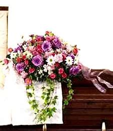 final farewell casket cover Bouquet - Sunny Flower Delivery