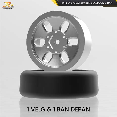 Jual WPL D12 Velg Model Kraken Beadlock Dan Ban 1 Set RC Drift 3D