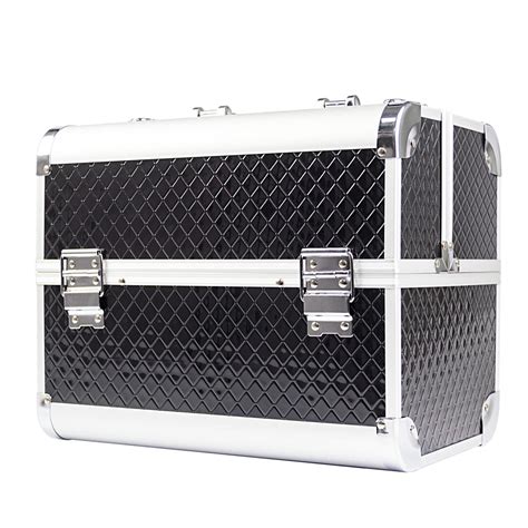 Aluminium Koffer Zwart Beauty Case Make Up Koffer Showroom