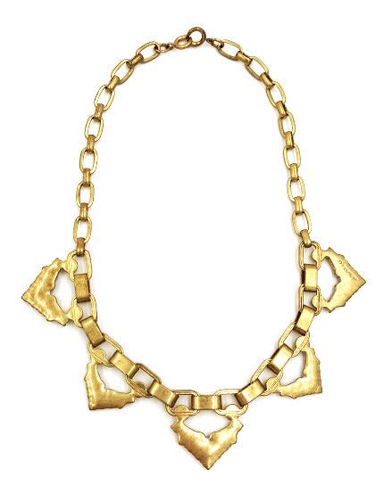 Stella Dot Necklace With Grey Rhinestone Accents Bitchin Retro