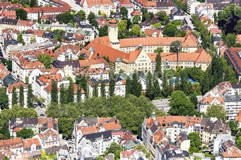 Luftaufnahme M Nchen Baustelle Zur Sanierung Des Staatl