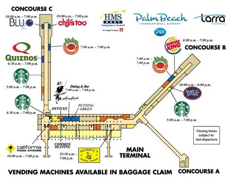 Terminal Maps Palm Beach International Airport