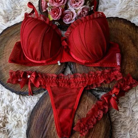 Conjunto Perneira Lingerie De Luxo Calcinha Fio Dental Langerie Sensual Shopee Brasil