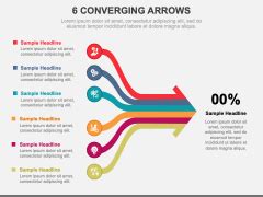 6 Converging Arrows For PowerPoint And Google Slides PPT Slides