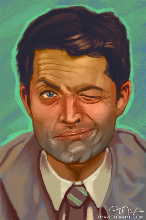 Castiel fan art I did. : r/Supernatural