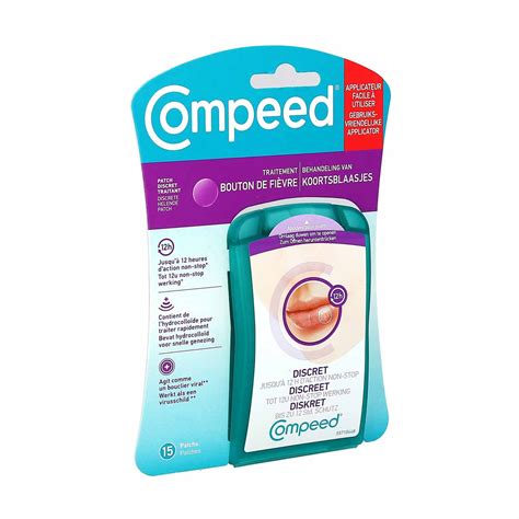 Compeed Patch Discret Traitant Bouton de Fièvre 15 Patchs La