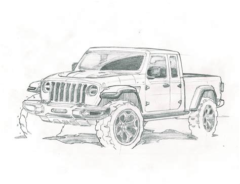 Jeep Gladiator Coloring Pages