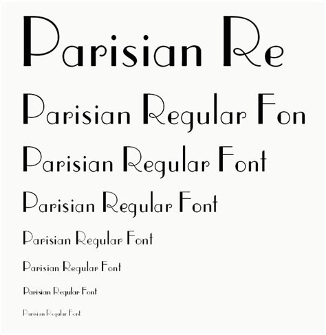 Parisian Regular Fonts Math Regular