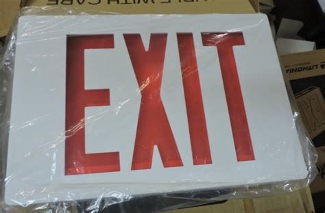 Lot - Lithonia Lighting Exit Sign