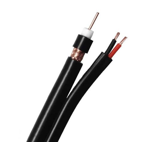 High Quality Rg59 With 2core Power CCTV Pass Fluk Test Coaxial Cable