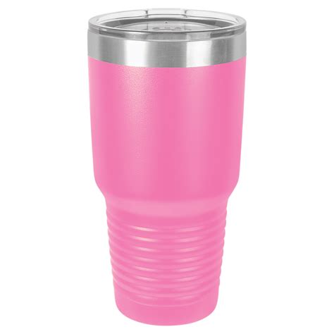 Beverage Tumblers - 30oz Pink Tumbler with Lid