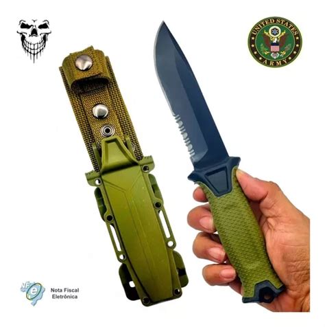 Faca Strongarm Coyote Brown Green Militar Tática Full Tang Frete grátis