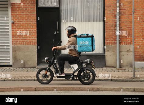 Copenhagen Denmark Sept Wolt Partner Food Delivery Bike