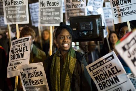 Thousands March Through London In Protest Over Ferguson Shooting London Evening Standard The