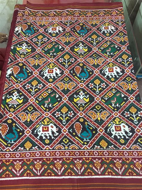 Madhvi Handicrafts Patan Double Ikat Patola Woth Traditional Design