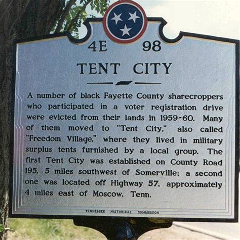 Resources Tent City Stories Of Civil Rights In Fayette County Tennessee The University Of