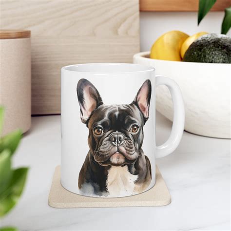 11oz Black French Bulldog Coffee Mug Ts For Dog Lovers Ts For