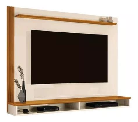 Panel Edn Painel Para Tv Davos Para Tv Hasta Blanco Cedro De Mdf