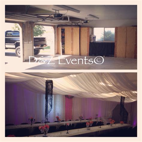 Fabulous baby shower! before and after! Turn your garage space into a