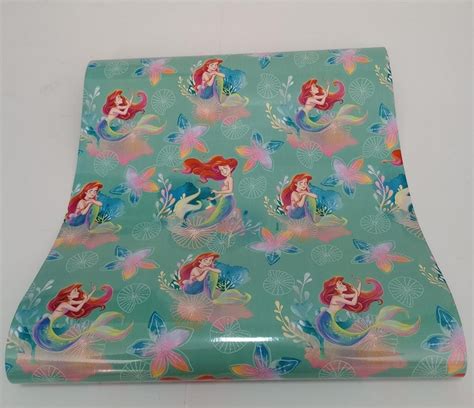 Plastico Adesivo Vmp Disney Ariel Rolo Metros Papelaria