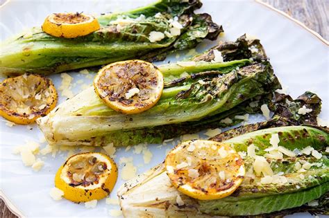 Parmesan Garlic Grilled Romaine The Kitchen Magpie