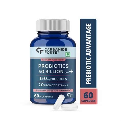 Probiotics Supplement 50 Billion For Women And Men 60 Veg Capsules At