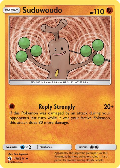 Sudowoodo Lost Thunder Pokémon Wiki Fandom