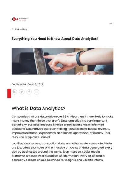 Uk Sganalytics Com Blog What Is Data Analytics Everything You Need To Know