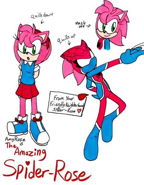 Sonicspider Man Au Spider Rose By Piplup88908 On Deviantart