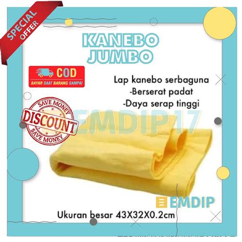 Jual Kanebo Jumbo Besar Kain Lap Chamois Berserat X Cm Serap