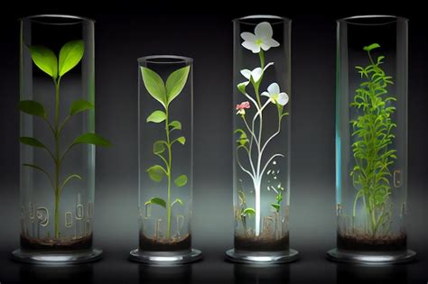 Premium Ai Image Scientists Use Test Tube To Study Plants