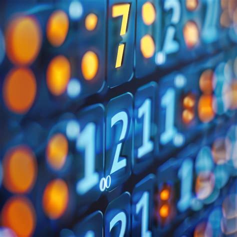close    digital display  numbers premium ai generated image