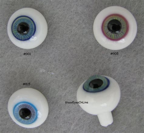 Glass Doll Eyes With Three Colors in Iris To Make Dolls