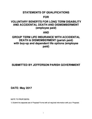 Fillable Online Statements Of Qualifications For Voluntary Fax