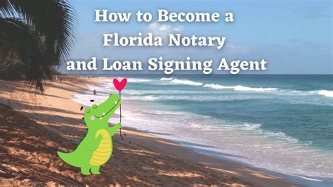 How To Become A Florida Notary Public And Loan Signing Agent