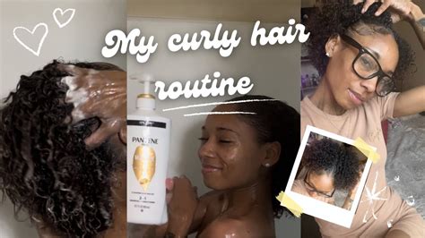 My Curly Hair Routine Wash Routine Less Frizz And Long Lasting Bouncy Defined Curls ᥫ᭡ Youtube