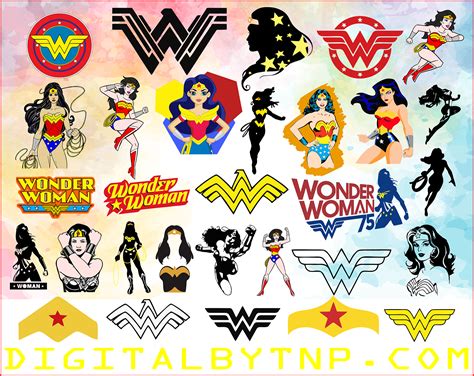 Wonder Woman SVG Bundle, Superhero svg, Wonder Woman Disney bundle SVG ...