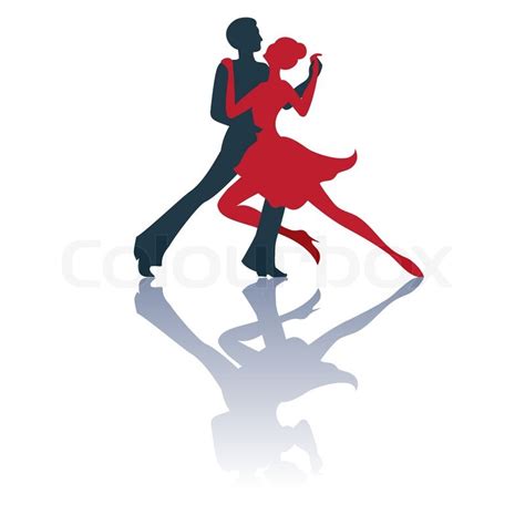 Illustration Of Tango Dancers Pair Stock Vector Colourbox