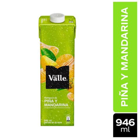 Refresco Del Valle Frutal Tetra Mandarina Pi A Ml Mercacentro