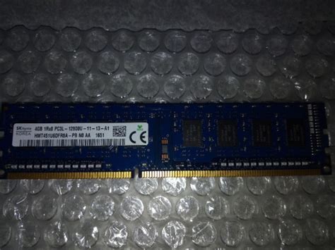 SK hynix HMT451U6DFR8A PB N0 AA PC3L 12800U DIMM DDR3 4GB デスクトップ用メモリの落札