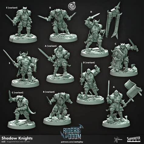 Shadow Knights Miniature For Table War Games Collecting